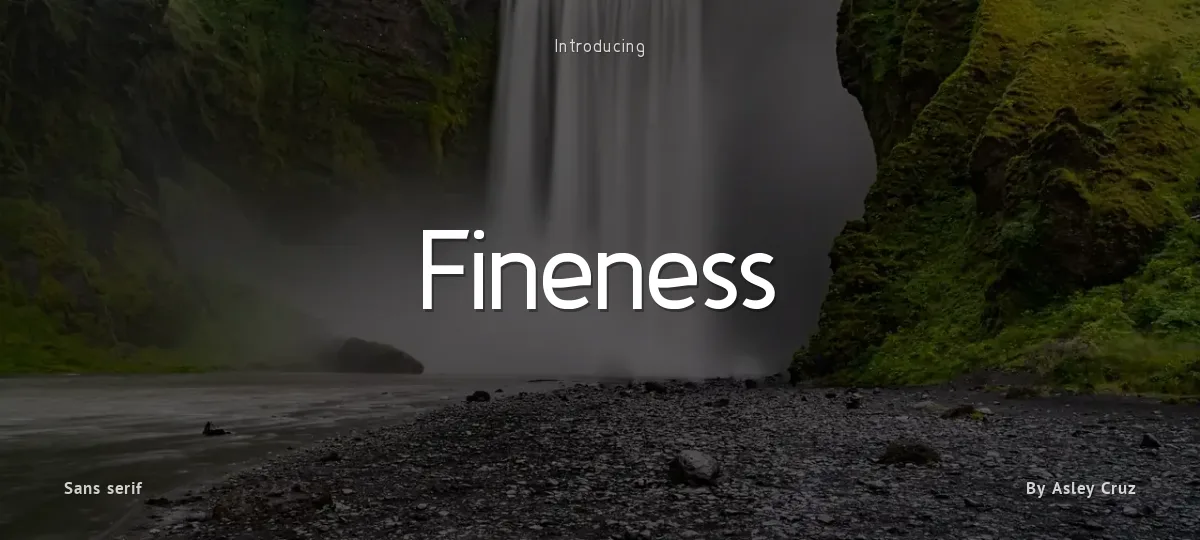 Fineness font preview