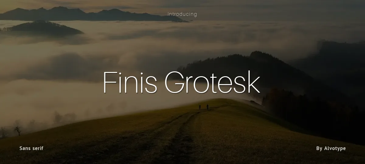 Finis Grotesk font preview