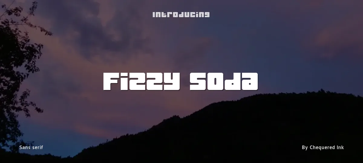 Fizzy Soda font preview