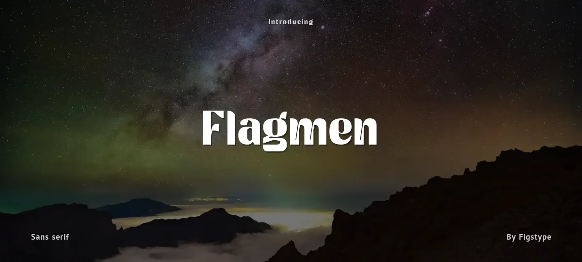 Flagmen font preview