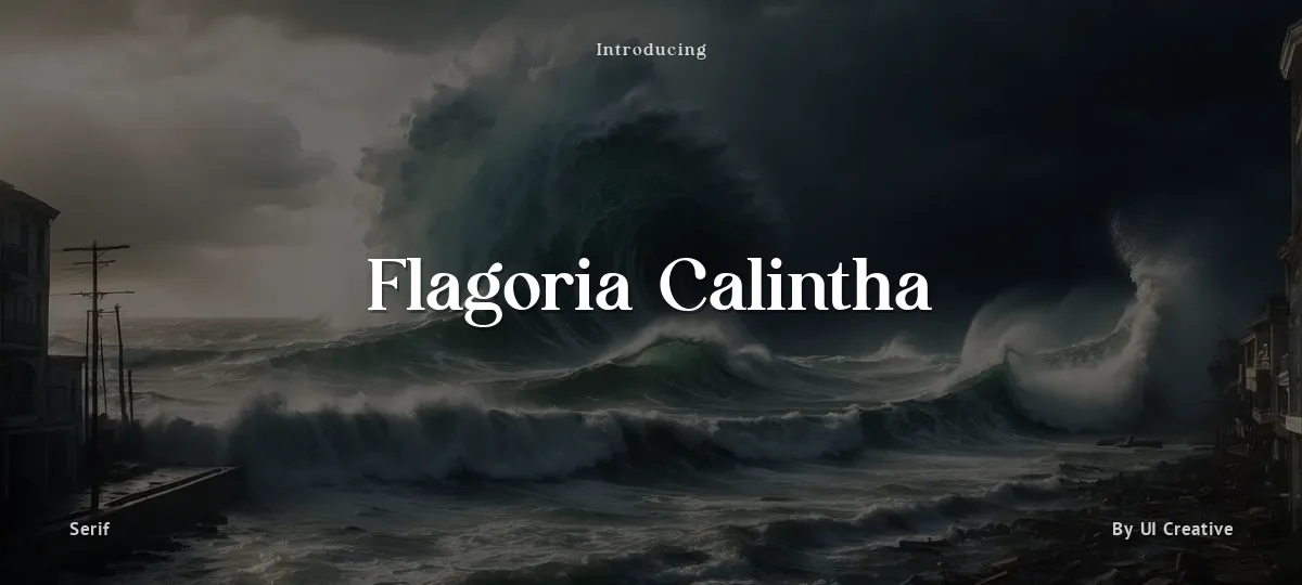 Flagoria Calintha font preview