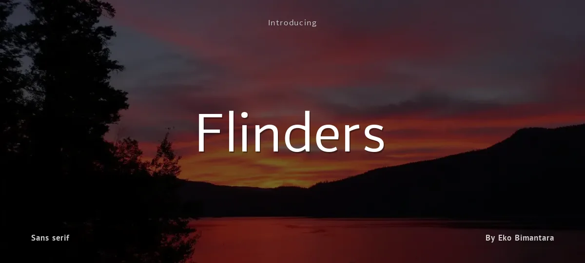 Flinders font preview