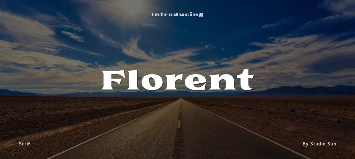 Florent font preview