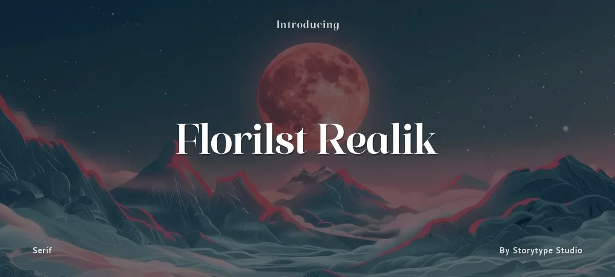 Florilst Realik font preview