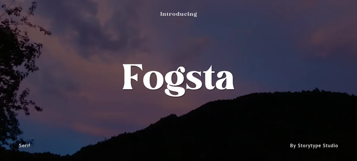 Fogsta font preview