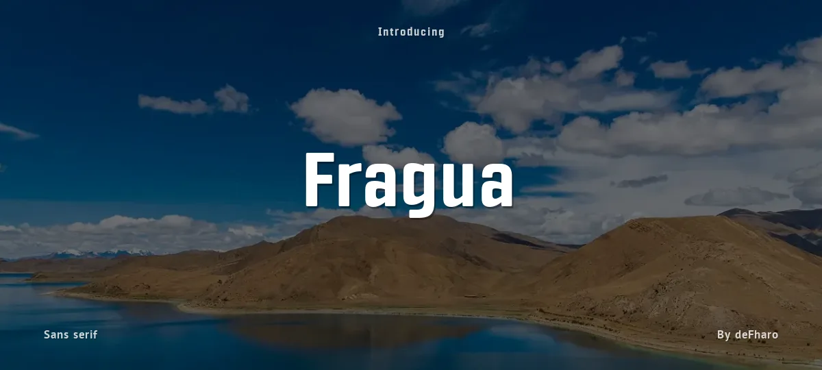 Fragua font preview