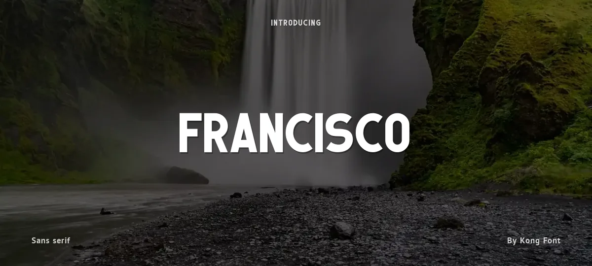 Francisco font preview