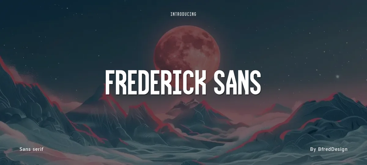 Frederick Sans font preview