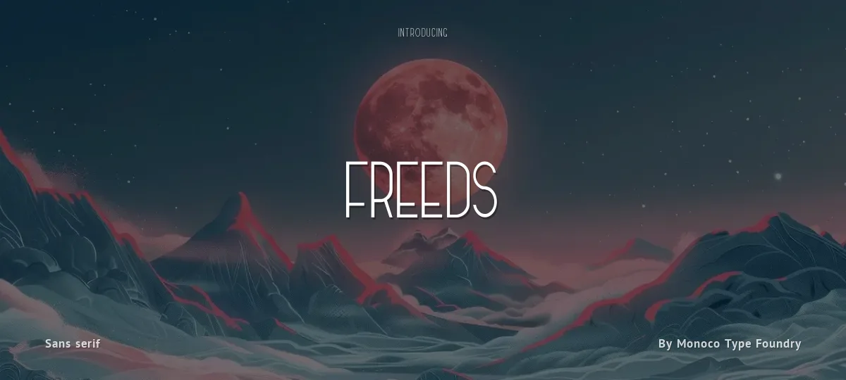 Freeds font preview