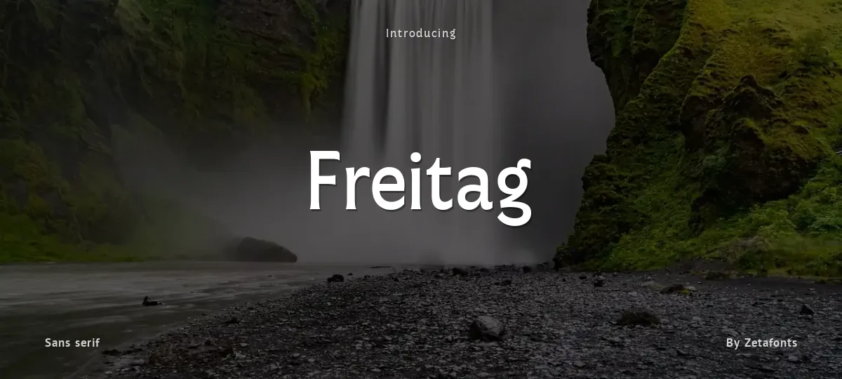 Freitag font preview