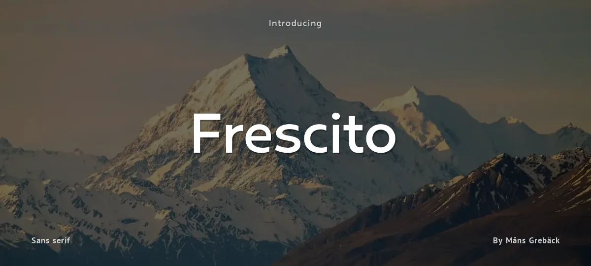 Frescito font preview