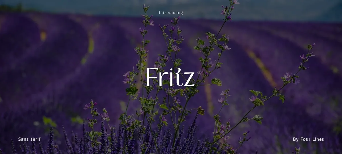 Fritz font preview