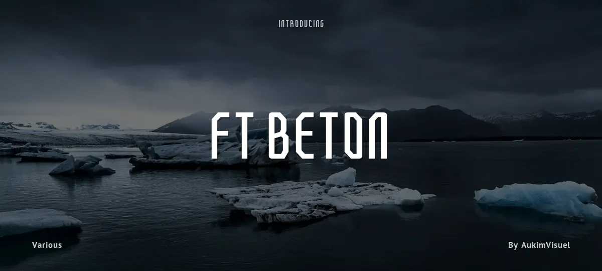 FT Beton font preview