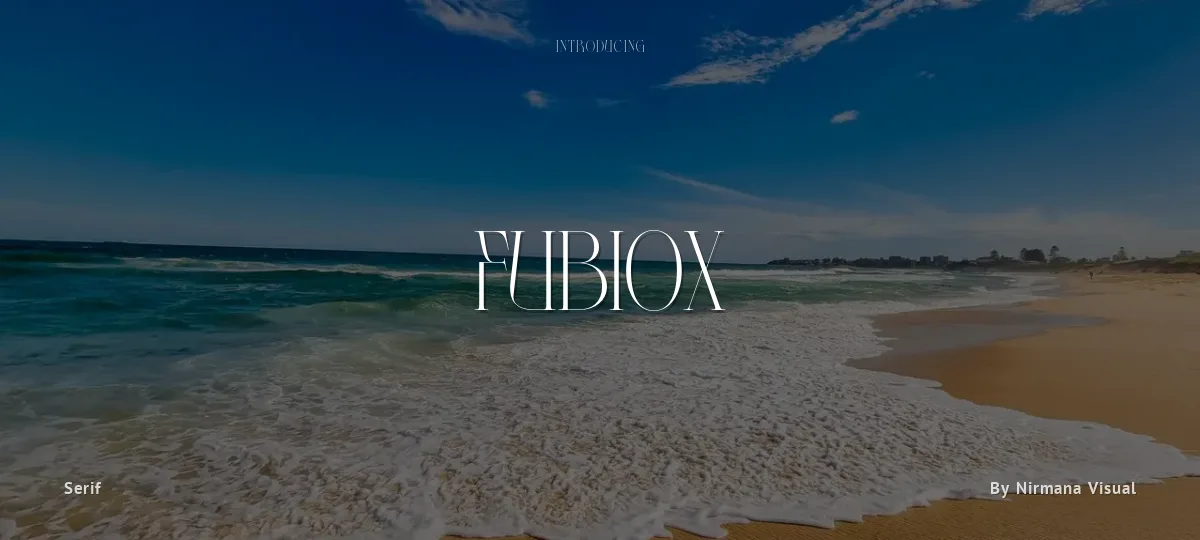 Fubiox font preview