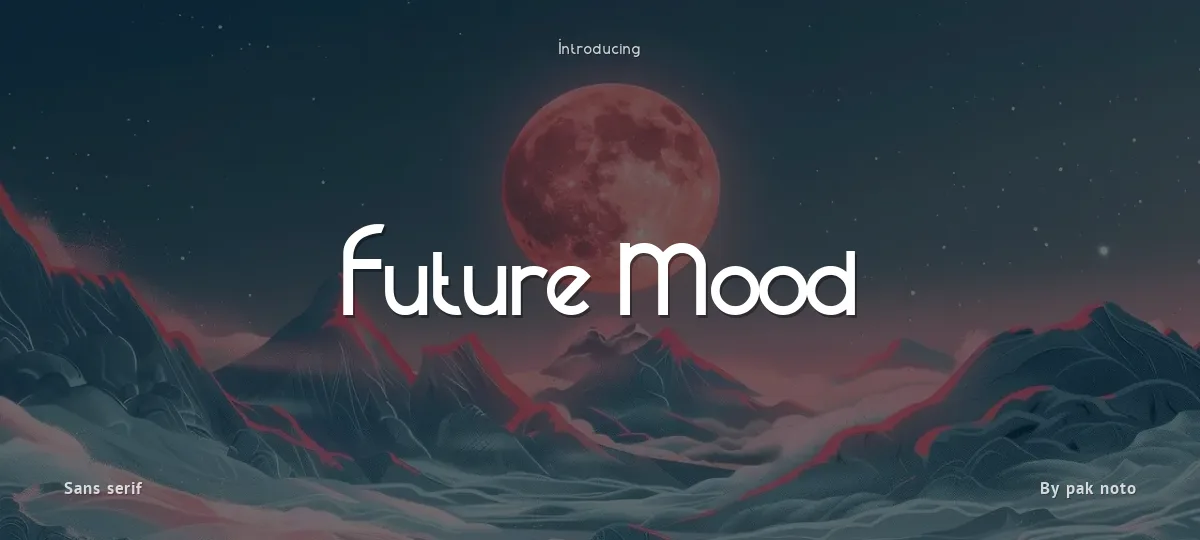 Future Mood font preview