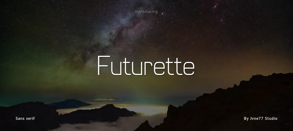 Futurette font preview