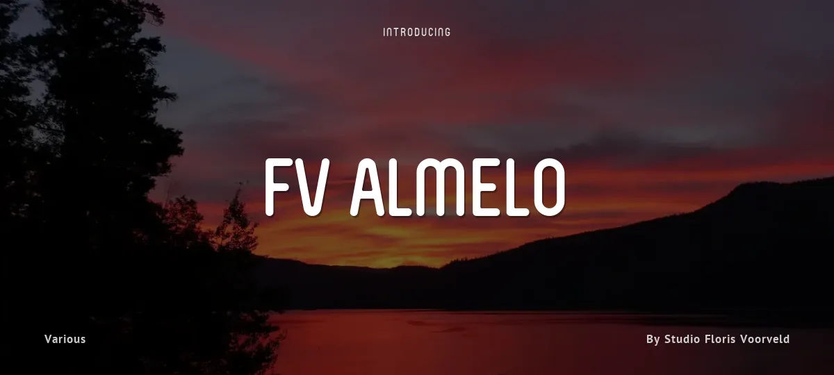 FV Almelo font preview