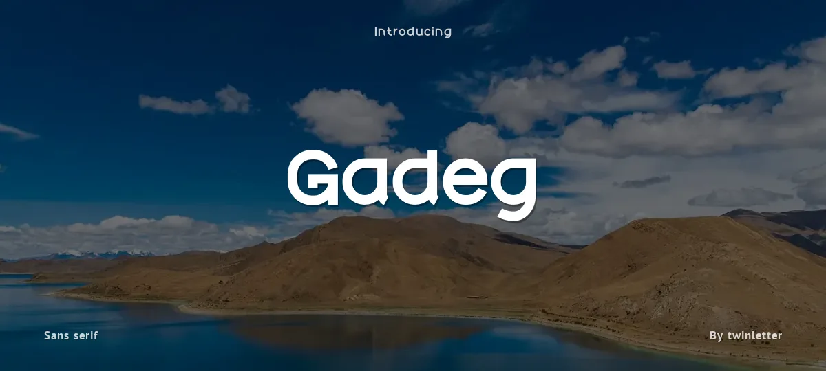 Gadeg font preview