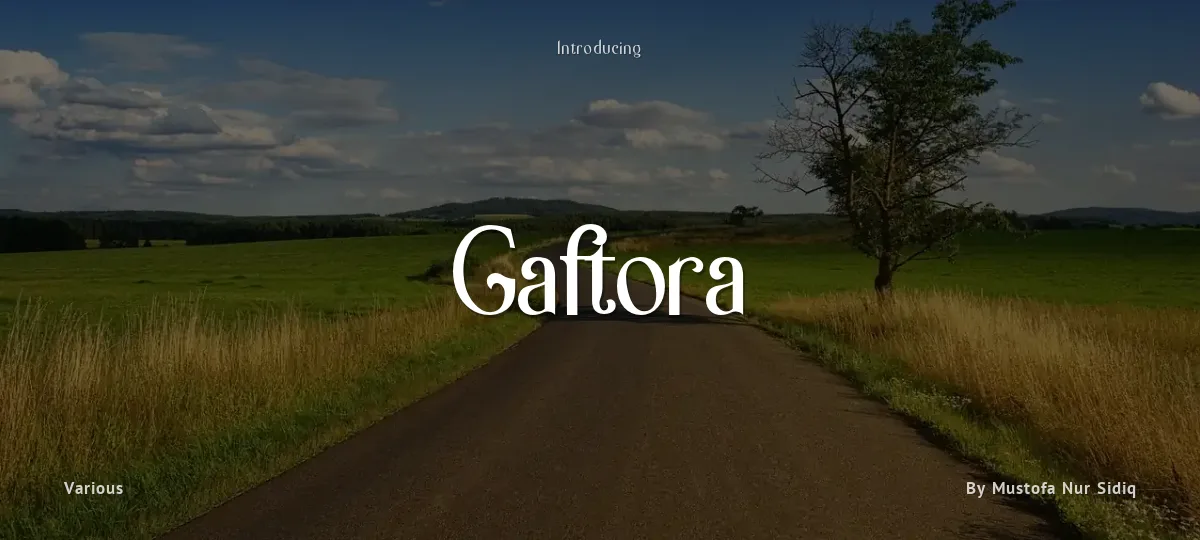 Gaftora font preview