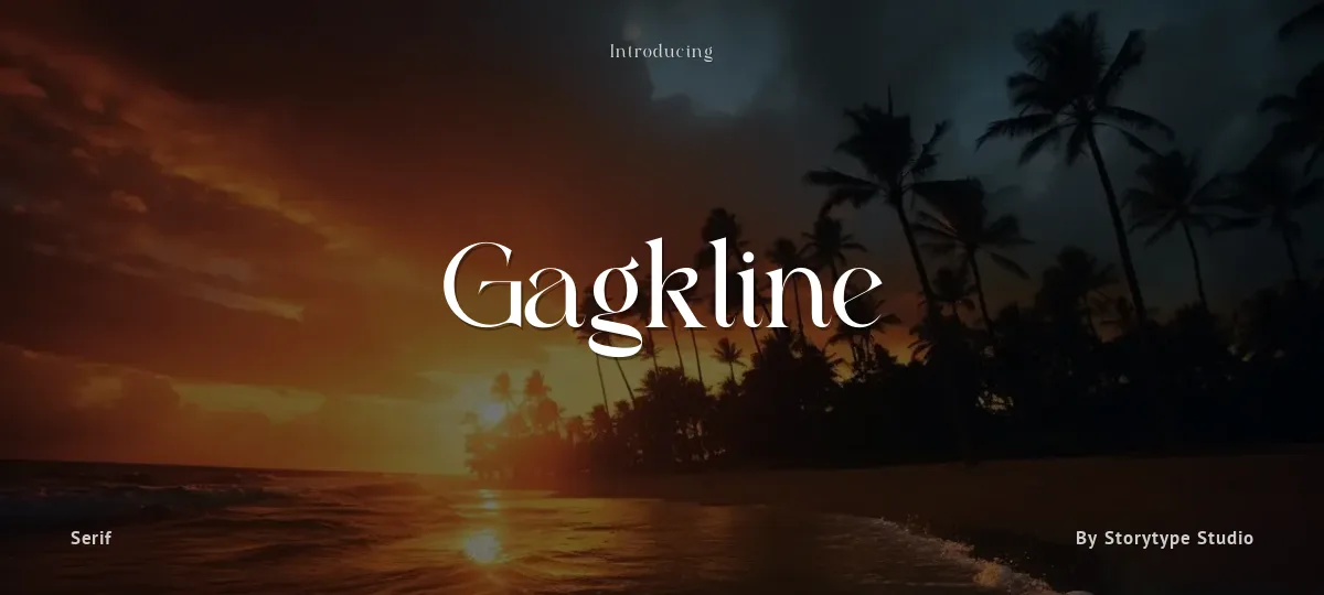 Gagkline font preview