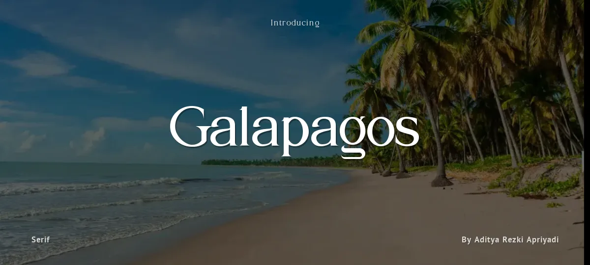 Galapagos font preview