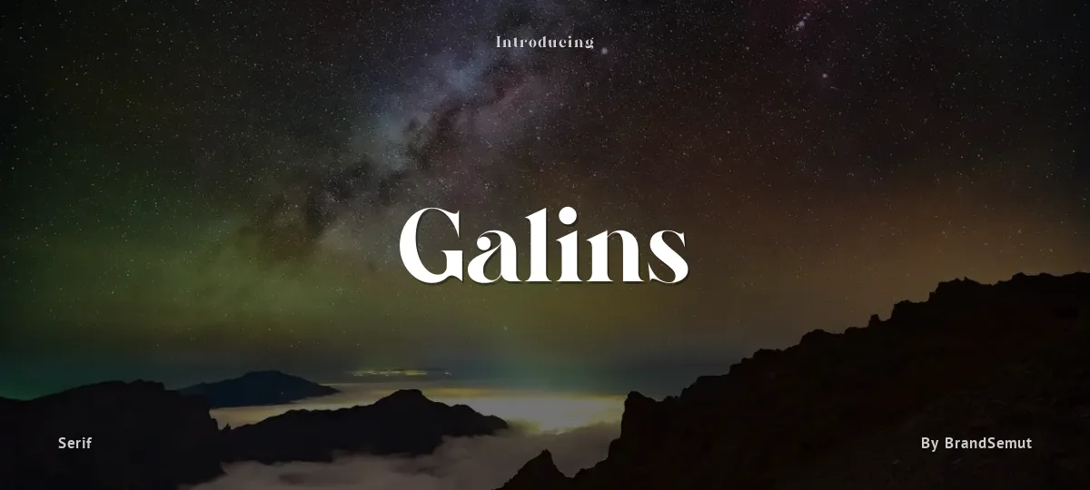 Galins font preview