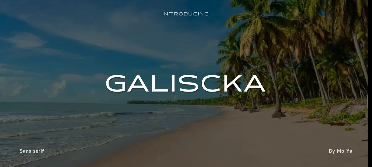 Galiscka font preview