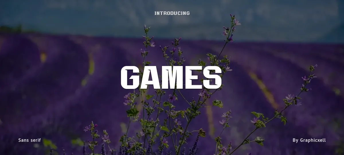 Games font preview