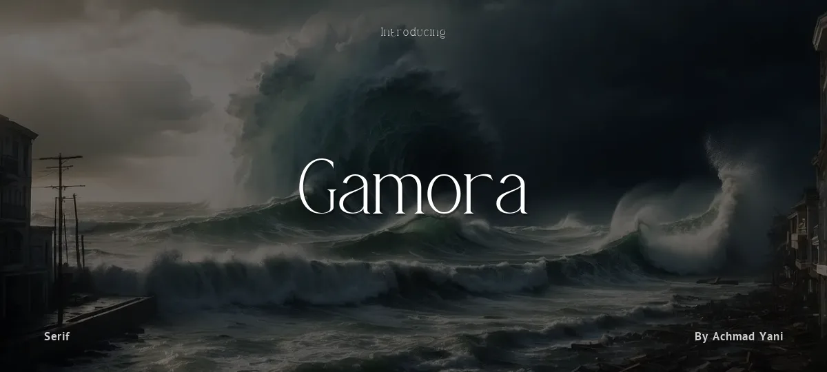 Gamora font preview