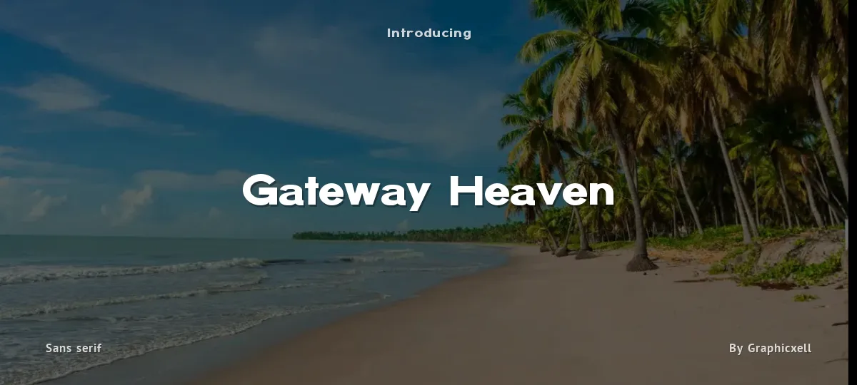 Gateway Heaven font preview