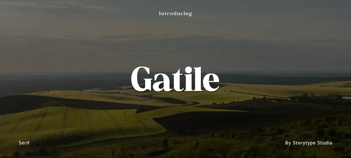Gatile font preview