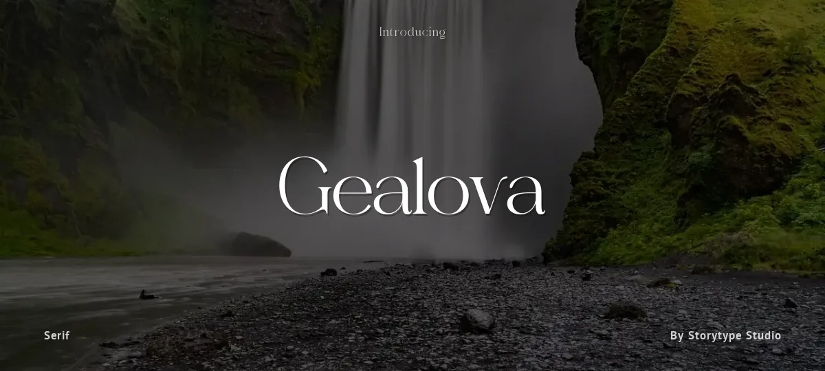 Gealova font preview