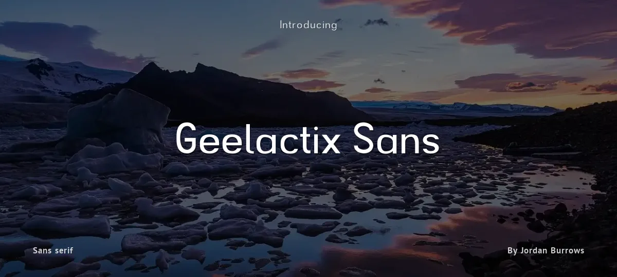 Geelactix Sans font preview