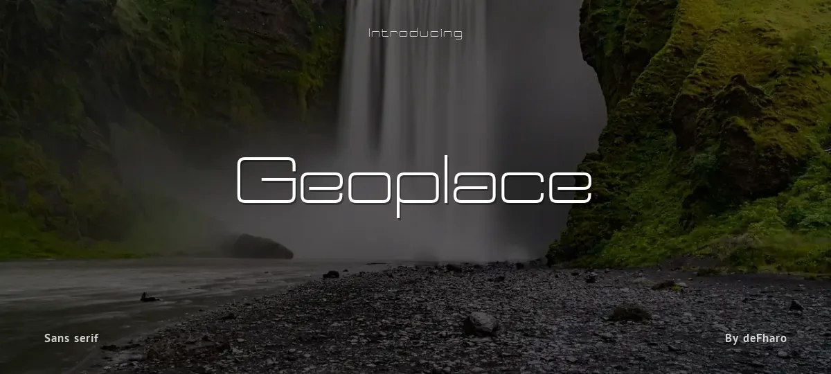 Geoplace font preview