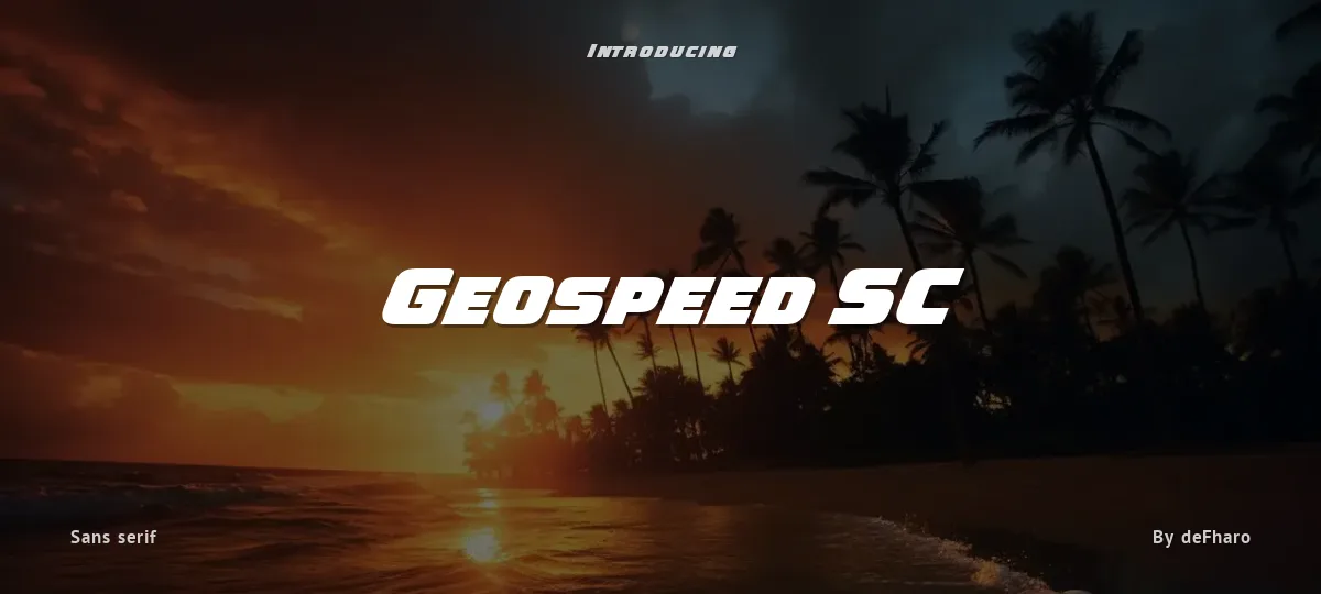 Geospeed SC font preview