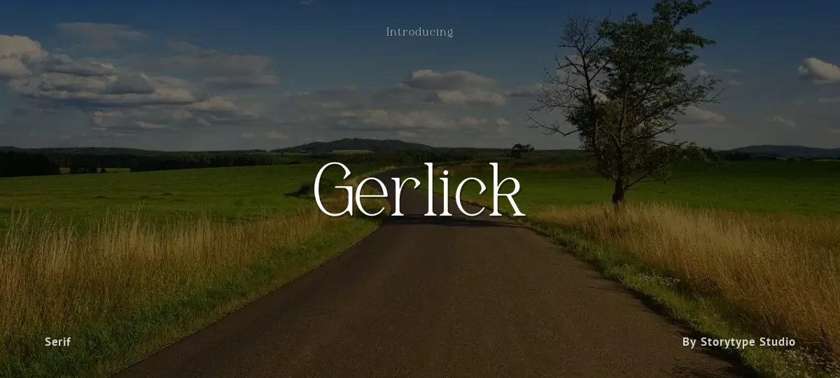 Gerlick font preview