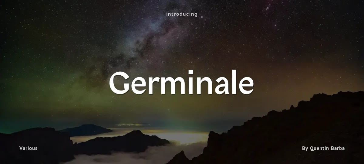 Germinale font preview