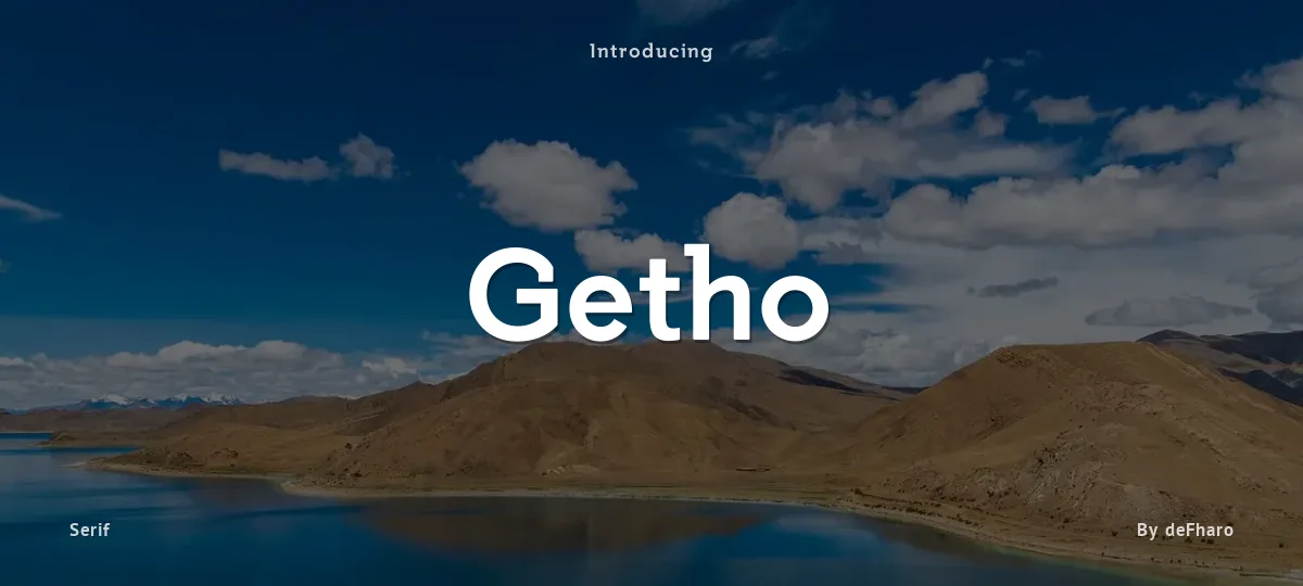 Getho font preview
