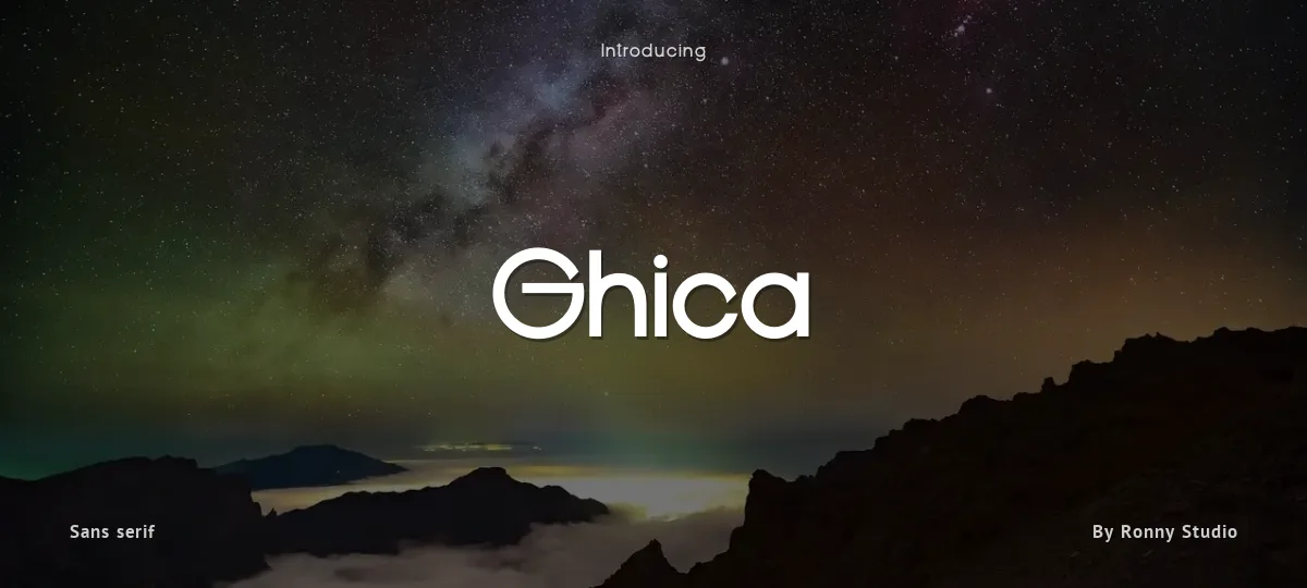 Ghica font preview