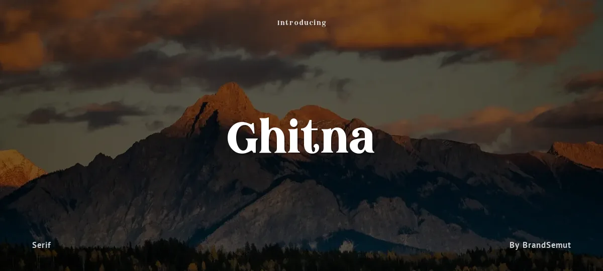 Ghitna font preview