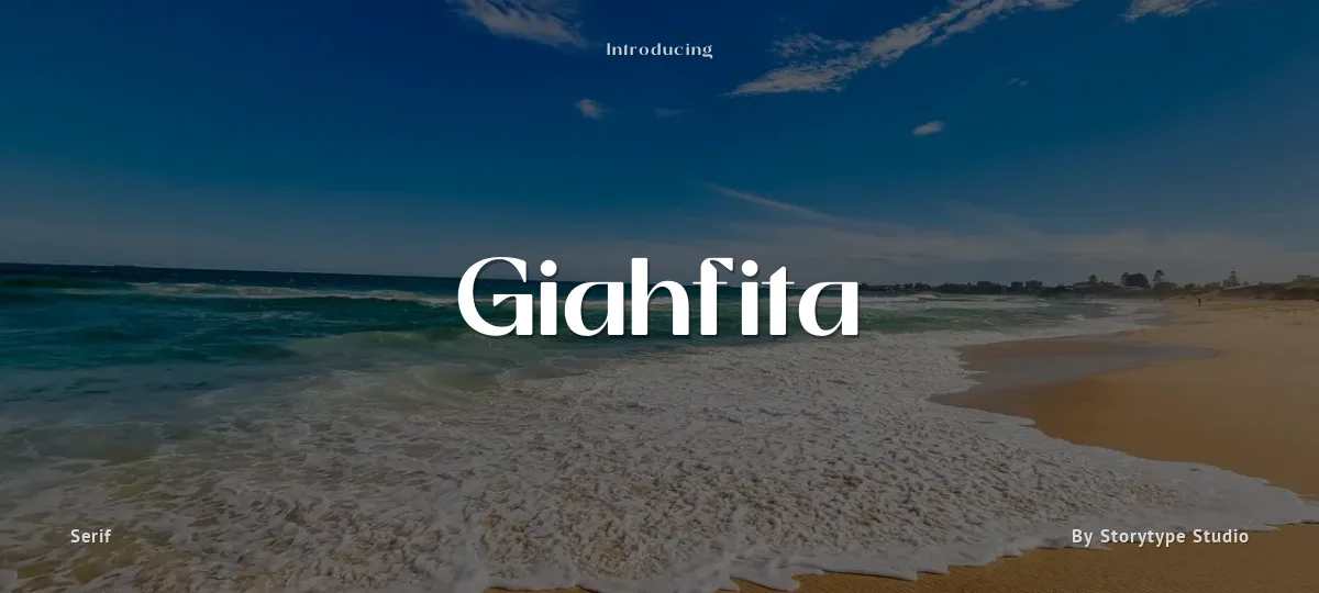 Giahfita font preview