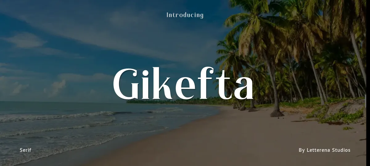 Gikefta font preview
