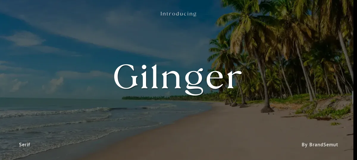 Gilnger font preview