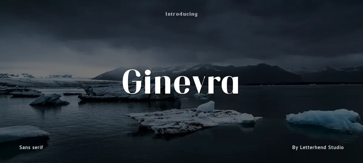 Ginevra font preview
