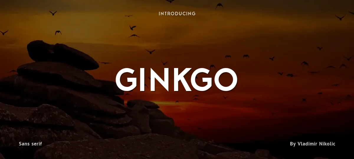 Ginkgo font preview