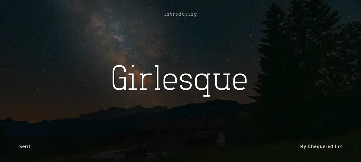 Girlesque font preview