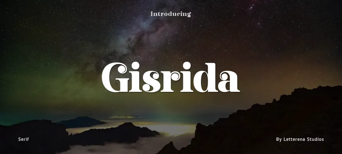 Gisrida font preview