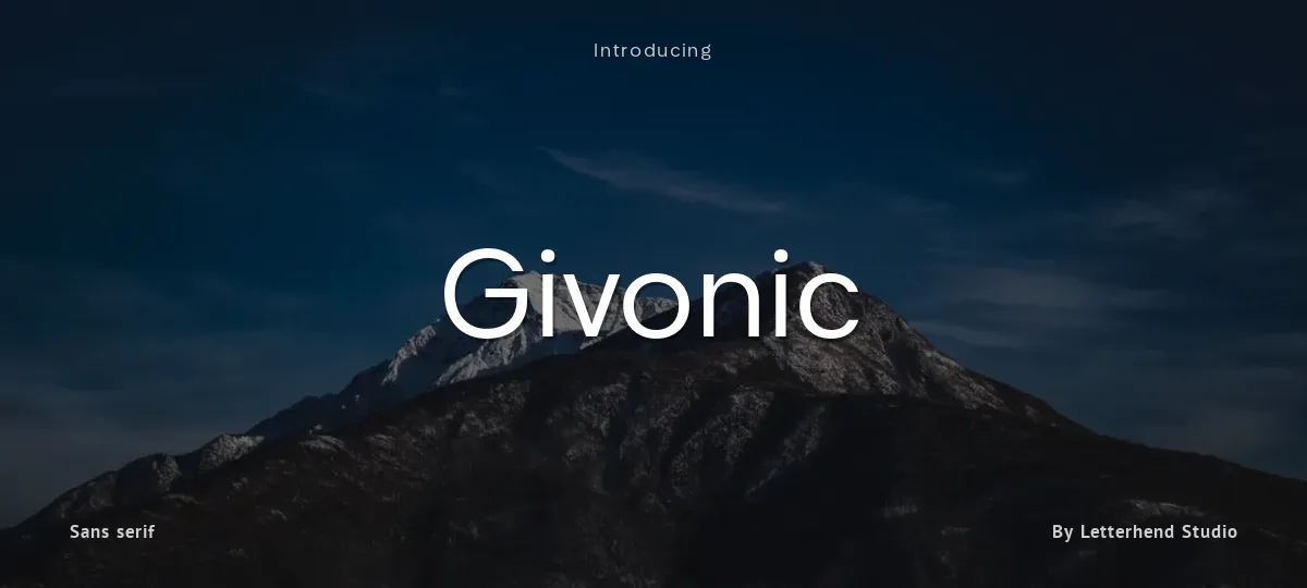 Givonic font preview