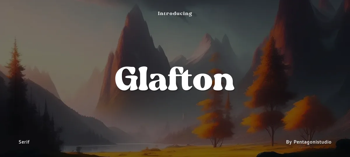 Glafton font preview
