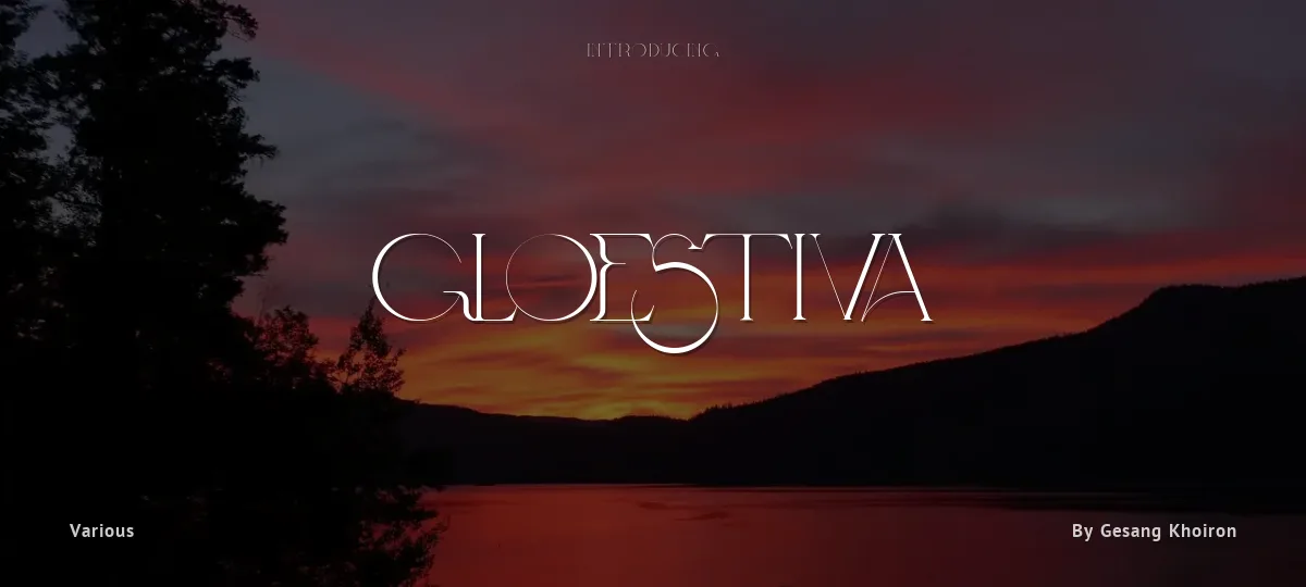 Gloestiva font preview
